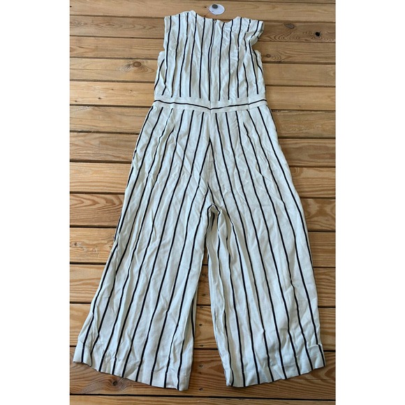 NWT En Creme Striped Sleeveless Stand By Romper L - Picture 2 of 10